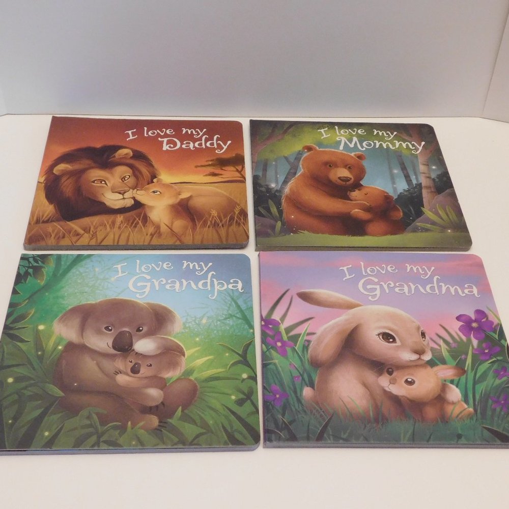 I Love My Daddy, Mommy, Grandma and Grandpa Board Books - Set of 4